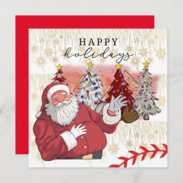 Cartão De Festividades Natal feliz para o jogador Holi