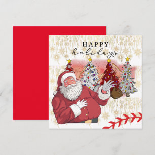 Cartão De Festividades Natal feliz para o jogador Holi