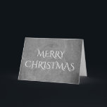 Cartão De Festividades Natal Feliz Tipografia de Quadro Preto Branco<br><div class="desc">Feliz Natal Chalkboard Blackboard Parecem Elegantes Típica de Escrita Manual Cinza Black White Holiday</div>