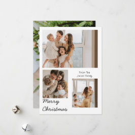 Cartão De Festividades Natal Férias Moderno Tipografia Três Foto