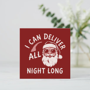 Cartão De Festividades Natal Festa de Natal Engraçada Xmas Homens Piada 