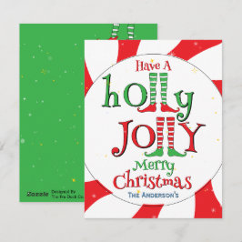 Cartão De Festividades Natal Festivo Alegre e Divertido Glam de Elfo