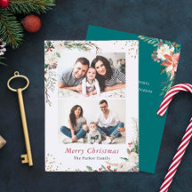 Natal Floral do inverno Botânico sazonal 2 Foto