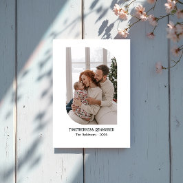 Cartão De Festividades Natal Foto Família Reimaginada Juntos