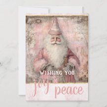 Natal Foto Rosa Vintage