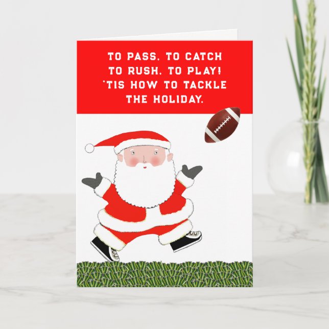 Cartão De Festividades Natal Futebol (Frente)