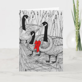 Cartão De Festividades Natal Gês Canadense