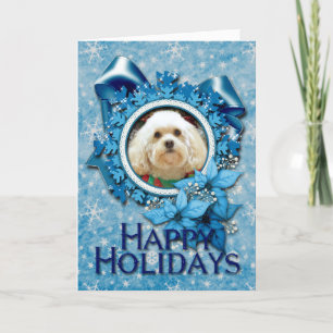 Cartão De Festividades Natal - Havanese - pedreiro