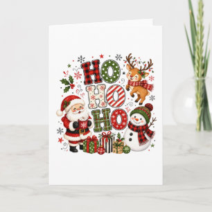 Cartão De Festividades Natal Ho Ho Ho