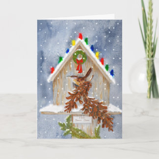Cartão De Festividades Natal Home doce Home