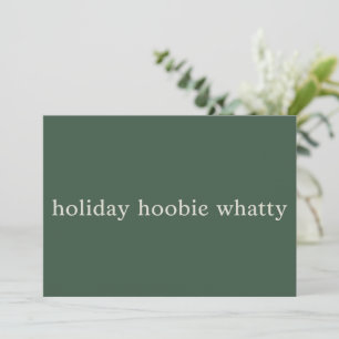 Cartão De Festividades Natal Hoobie Whatty Christmas Filme Divertido Nata
