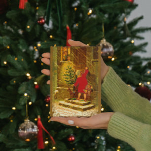 Cartão De Festividades Natal húngaro de 1896