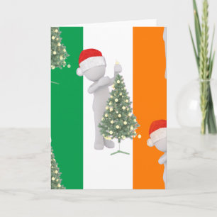 Cartão De Festividades natal irlandês