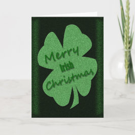 Cartão De Festividades Natal irlandês alegre