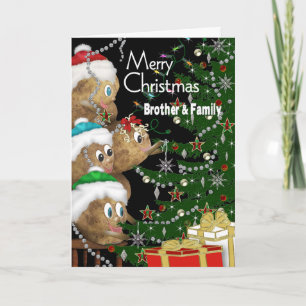 Cartão De Festividades NATAL - Irmão e Família - FAMÍLIA DE BATATA