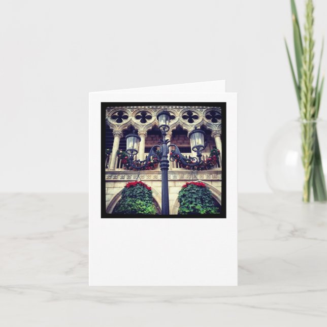 Cartão De Festividades Natal italiano (Frente)