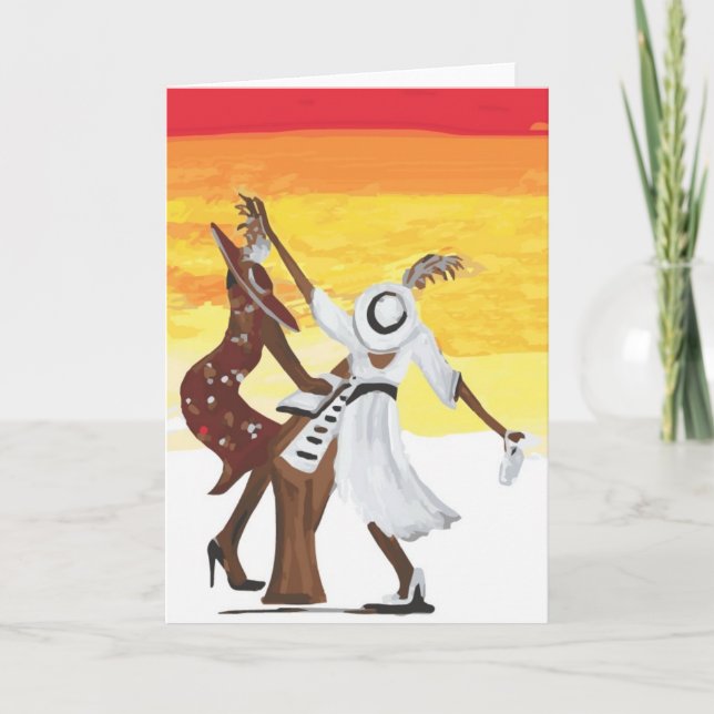 Cartão De Festividades natal jazz (Frente)