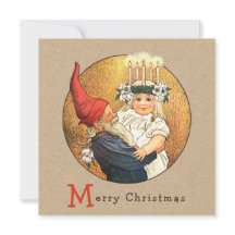 Natal Jenny Nyström Tomte e Lucia CC1187