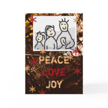 Natal Joy Love Peace Seasonal com foto