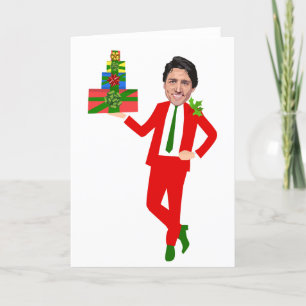 Cartão De Festividades natal justin trudeau