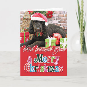 Cartão De Festividades Natal - LabraDoodle - Miller