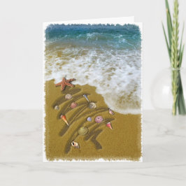 Cartão De Festividades Natal Lavado em Shore