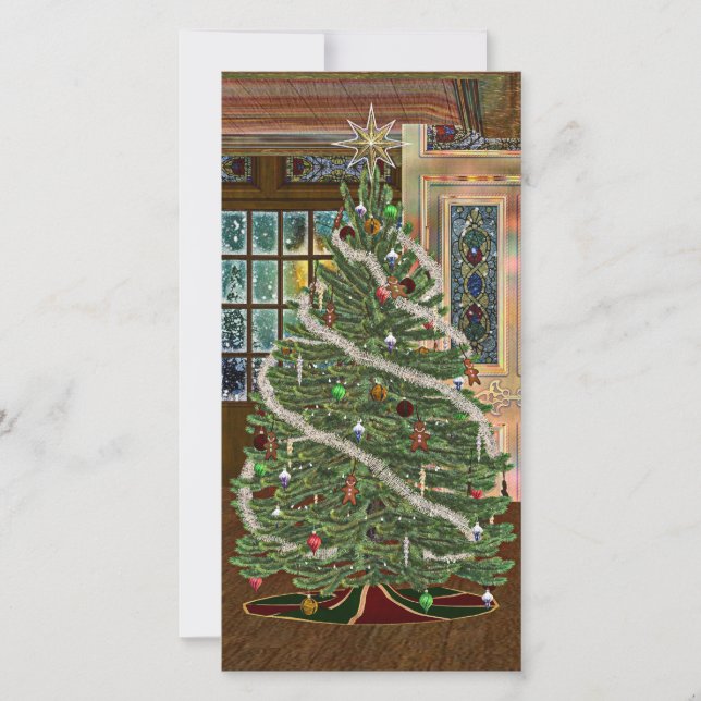 Cartão De Festividades Natal mágico (Frente)