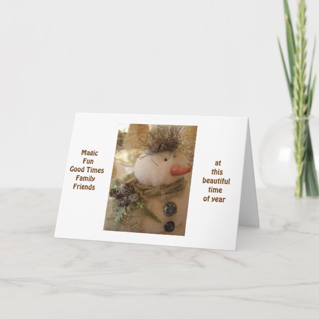 CARTÃO DE FESTIVIDADES NATAL MÁGICO / DESEJOS DOS ANOS NOVOS (Frente)