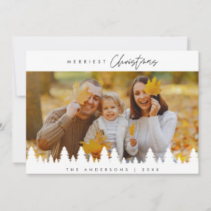 Cartão De Festividades Natal mais alegre, Família Foto Baixável