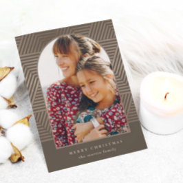 Cartão De Festividades Natal Merry Geométrico Moderno