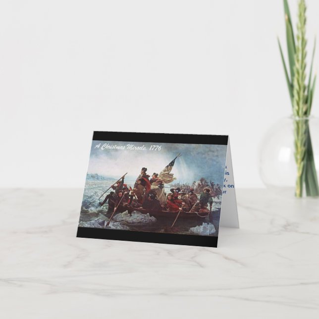 Cartão De Festividades Natal milagroso (Frente)