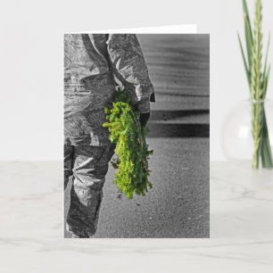 Cartão De Festividades Natal militar