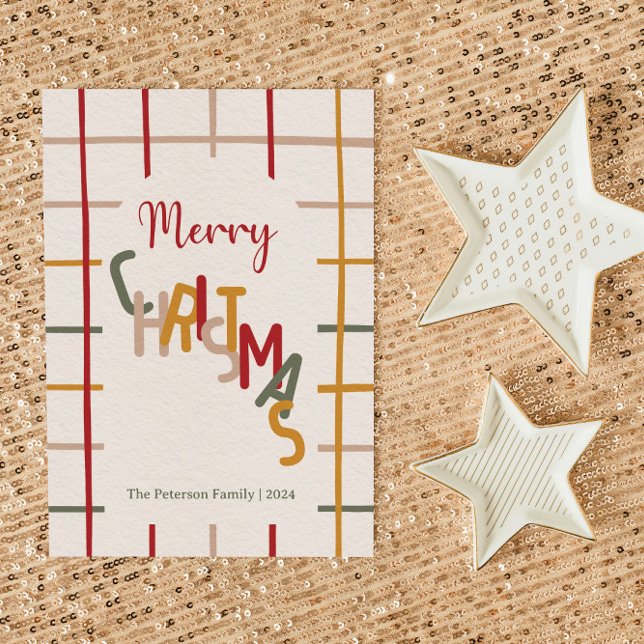 Cartão De Festividades Natal moderno (Criador carregado)