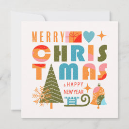 Cartão De Festividades Natal moderno