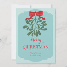 Natal moderno minimalista com folhas desenhadas à