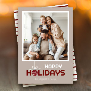 Cartão De Festividades Natal moderno mínimo feliz de feriados