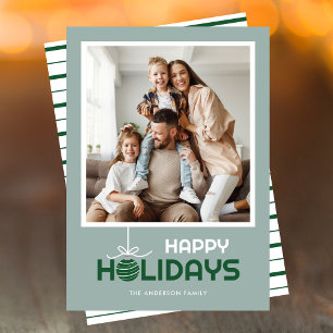 Cartão De Festividades Natal moderno mínimo feliz de feriados