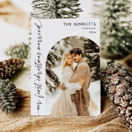 Cartão De Festividades Natal Moderno - Natal do Arch Casado