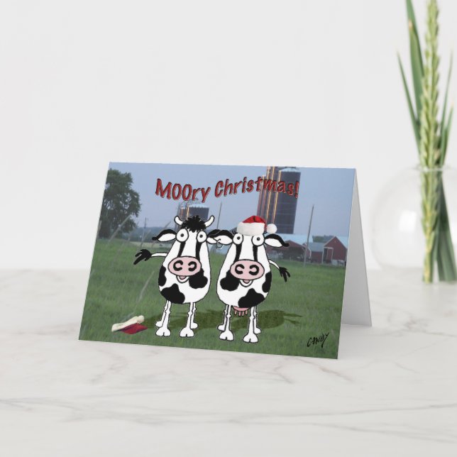 Cartão De Festividades Natal MOOry! (Frente)