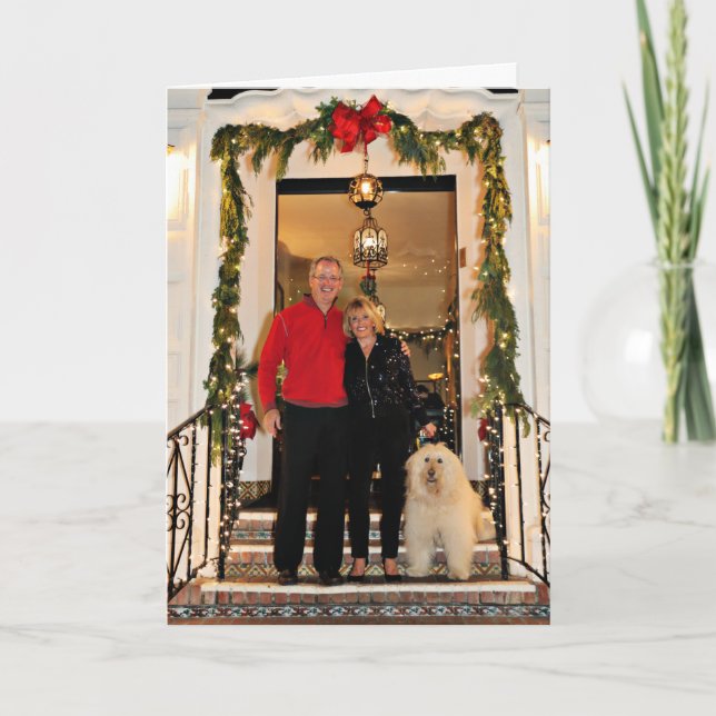 Cartão De Festividades Natal - Mosley Lucia - Kirby - LabraDoodle (Frente)