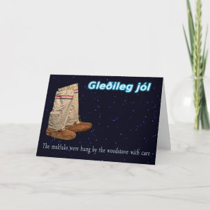 Cartão De Festividades Natal Mukluks