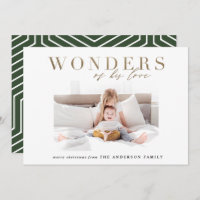 Natal multi-foto de ouro religioso moderno