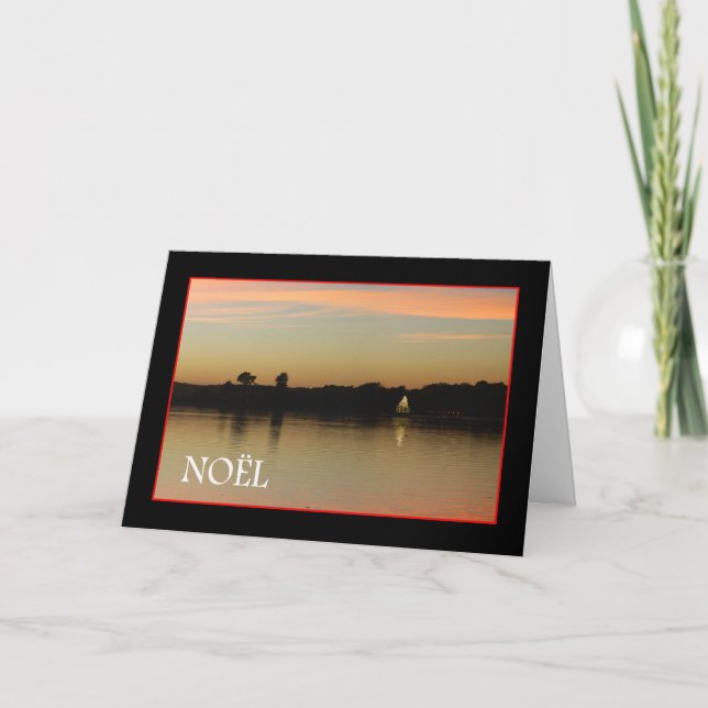 Cartão De Festividades Natal na Baía (Frente)