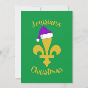 Cartão De Festividades Natal na Louisiana