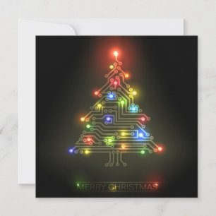 Cartão De Festividades Natal Neon