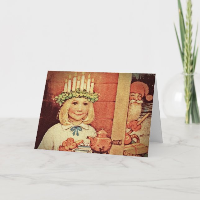 Cartão De Festividades Natal Nisse e Lucia Day Karin (Frente)