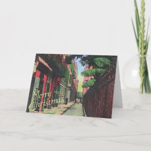 Cartão De Festividades Natal No Beco