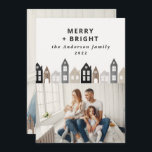 Cartão De Festividades Natal no Japão Moderno Casas Nórdicas 2 Fotografia<br><div class="desc">Natal no Japão moderno Casas nórdicas na moda simples 2 design de cartão de férias</div>