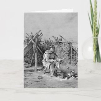 Cartão De Festividades Natal no piquete