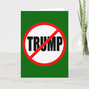 CARTÃO DE FESTIVIDADES NATAL "NO TRUMP"